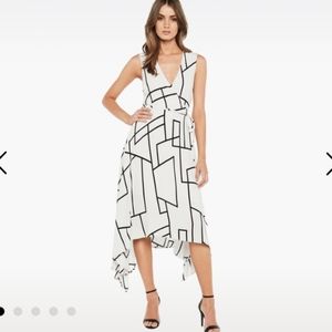 Bardot  White Wrap Dress Size 6